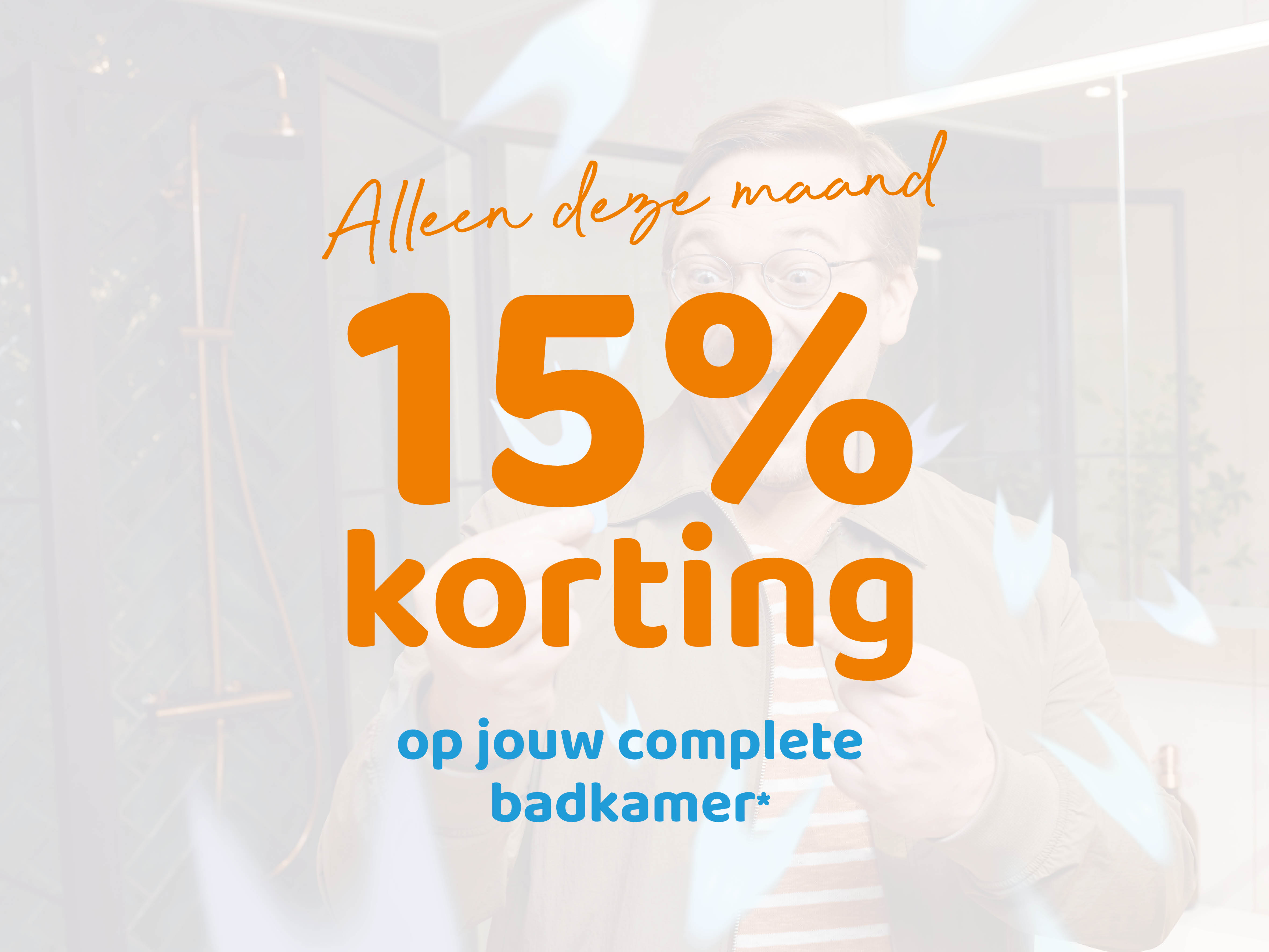 Alleen deze maand 15% korting