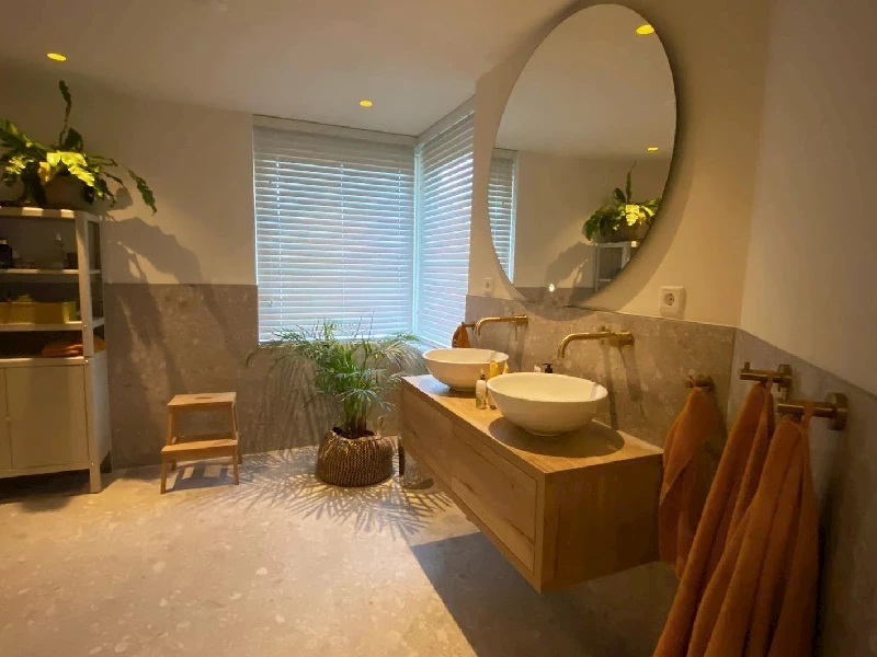 Materialen retro badkamer