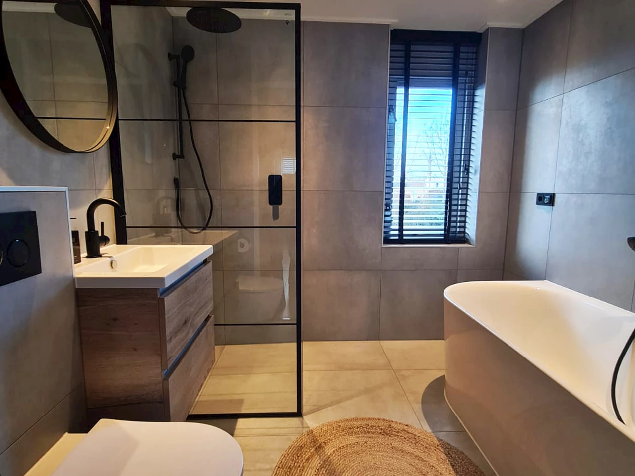 Betonlook badkamer