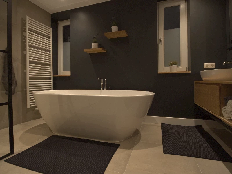 Inrichting wellness badkamer