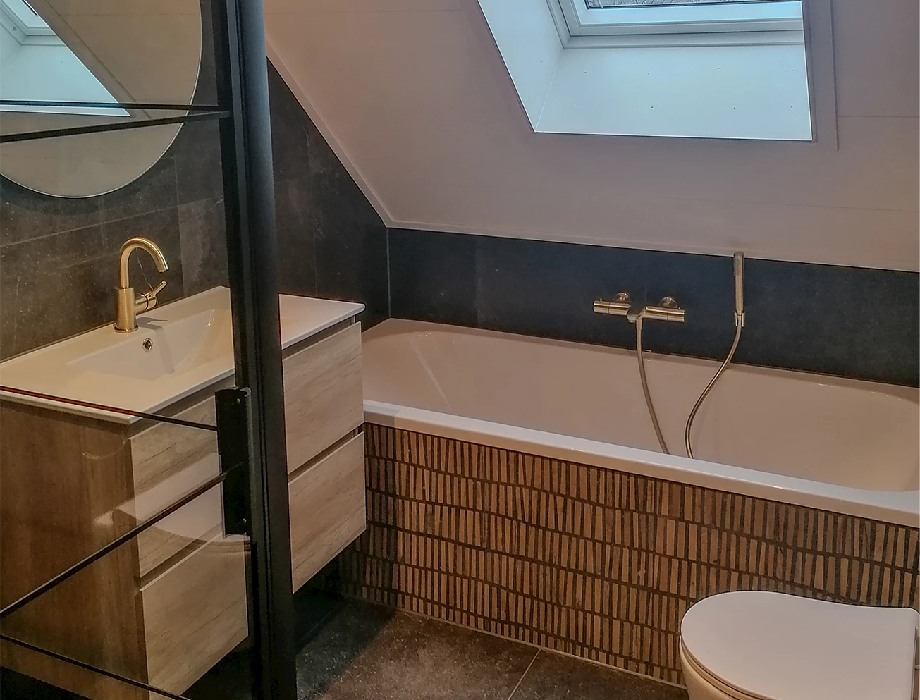 Luxe stijlvolle badkamer