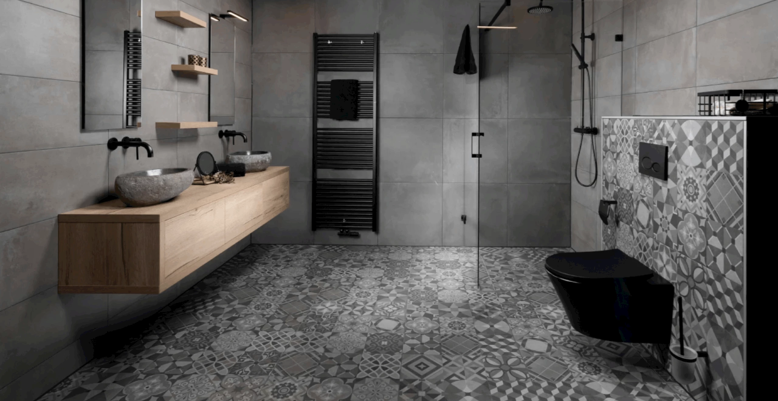 Donkere badkamer