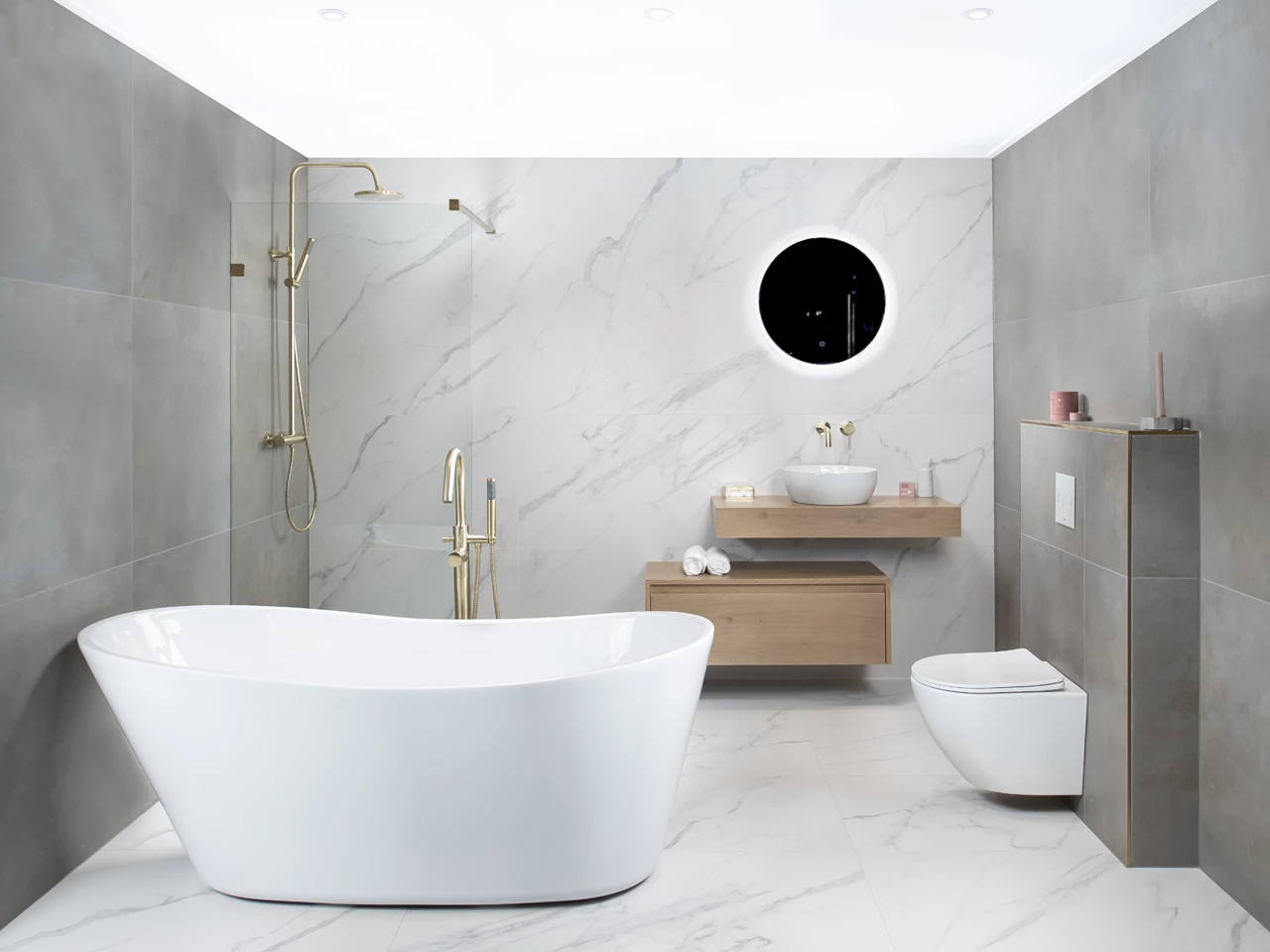 inspiratie marmer badkamer