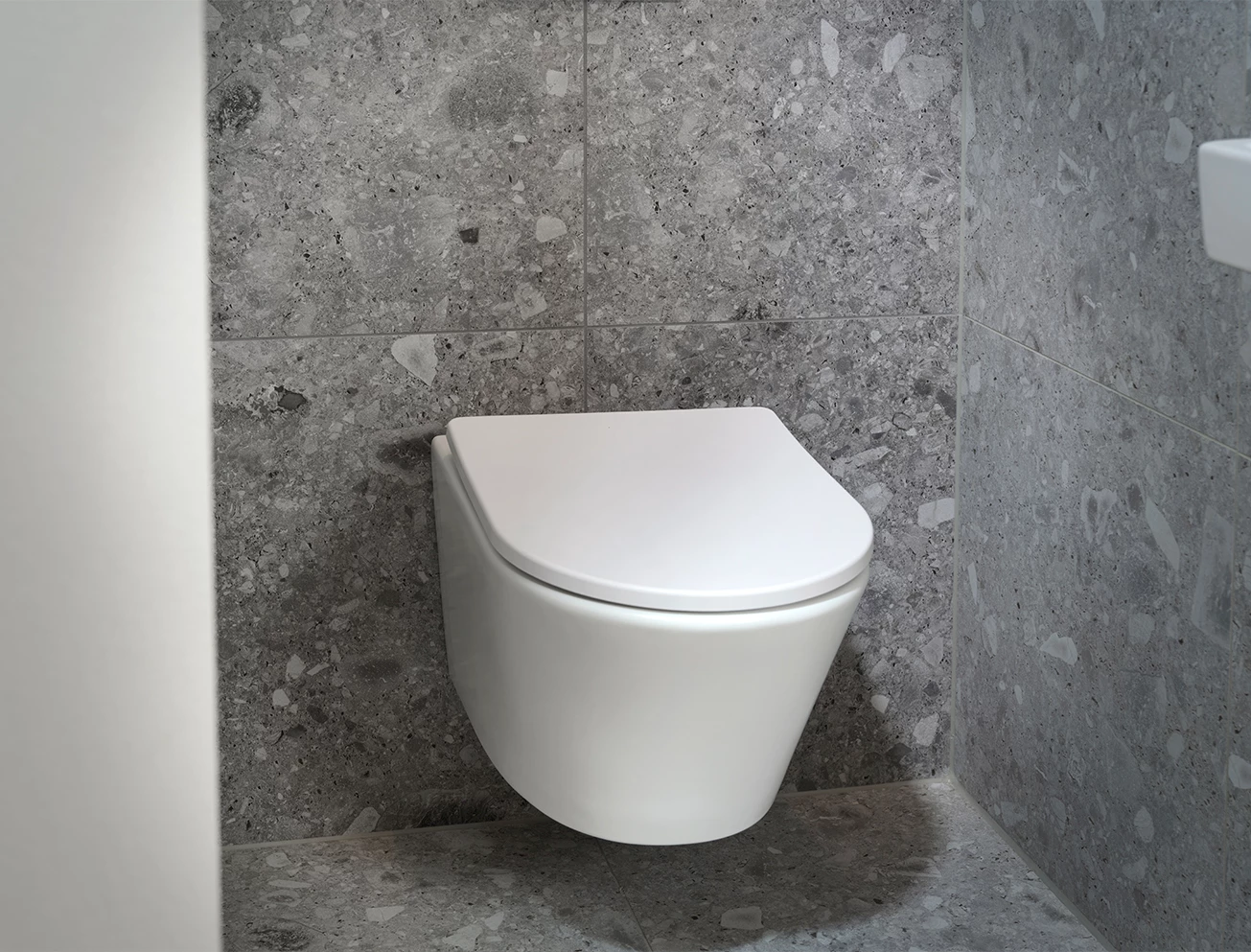 Subtiele terrazzo tegels