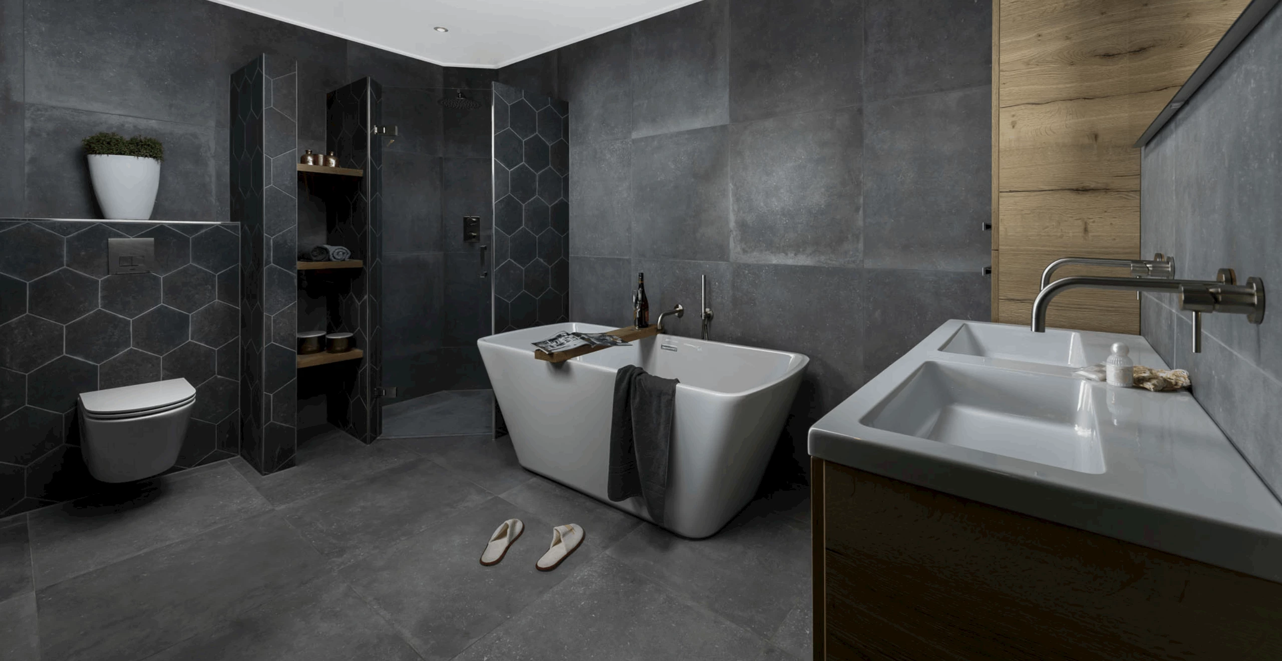 Betonlook badkamer