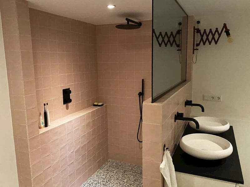 Kleurenpallet retro badkamer