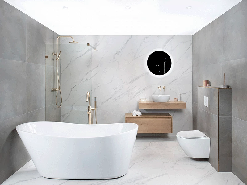 Massief eiken badkamermeubel