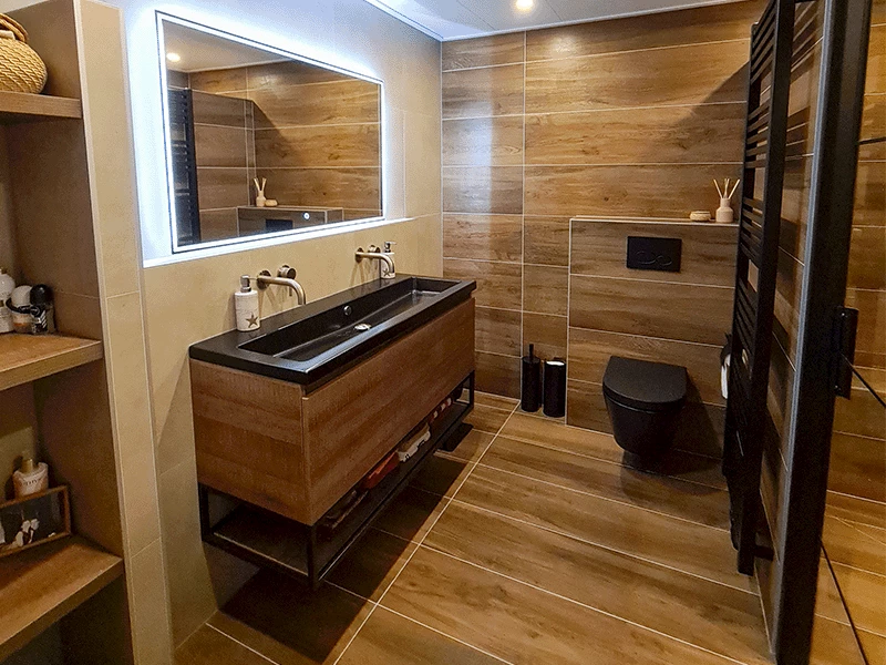 Badkamers met hout