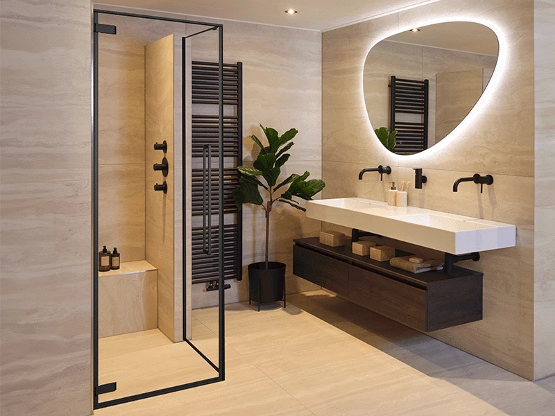 Badkamer natuurlijke uitstraling