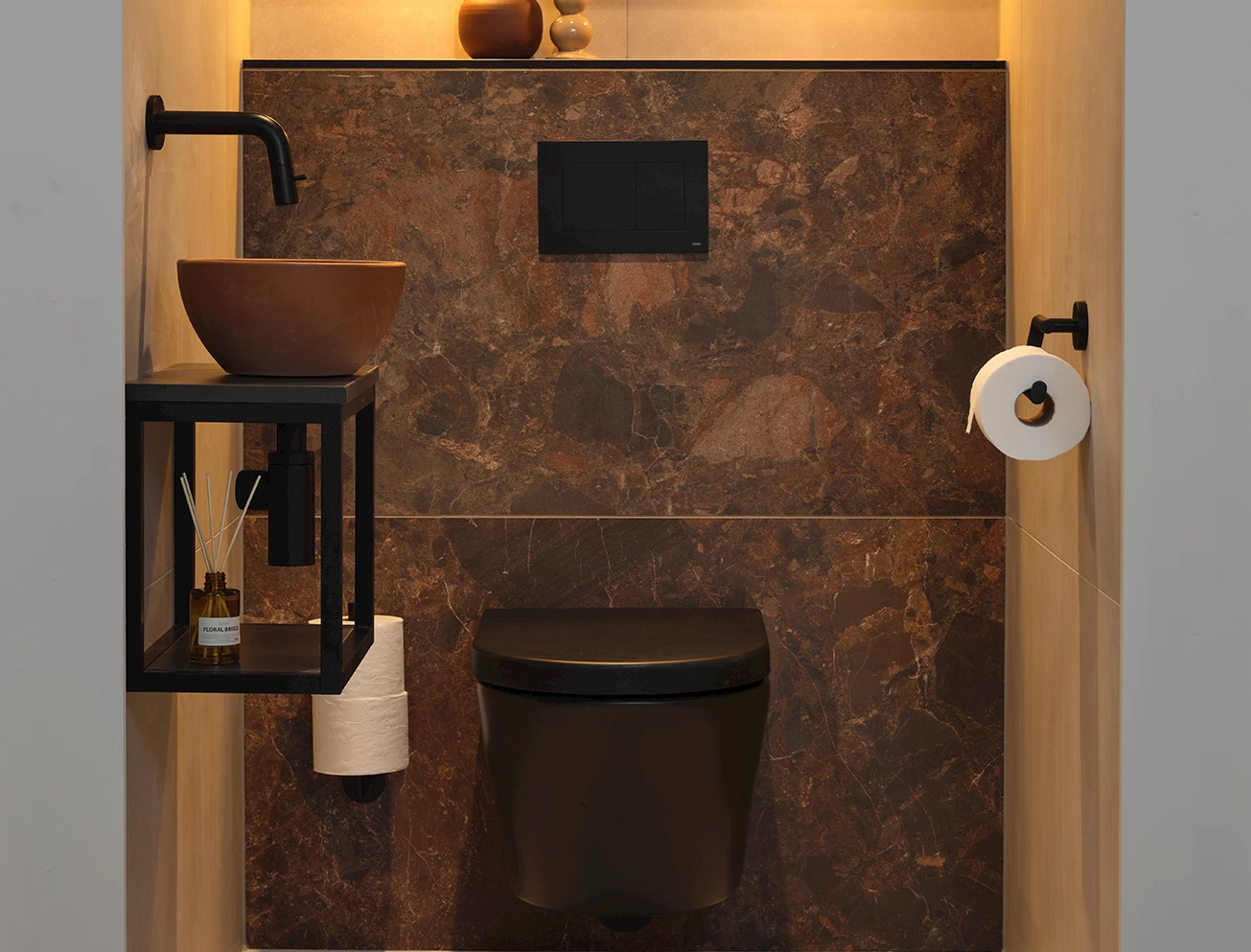 Toilet accessoires zwart