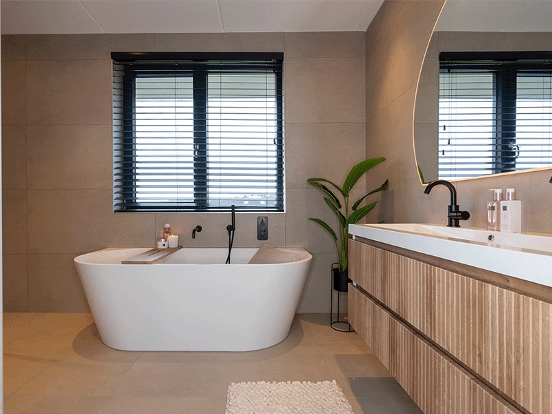 Minimalistische badkamer