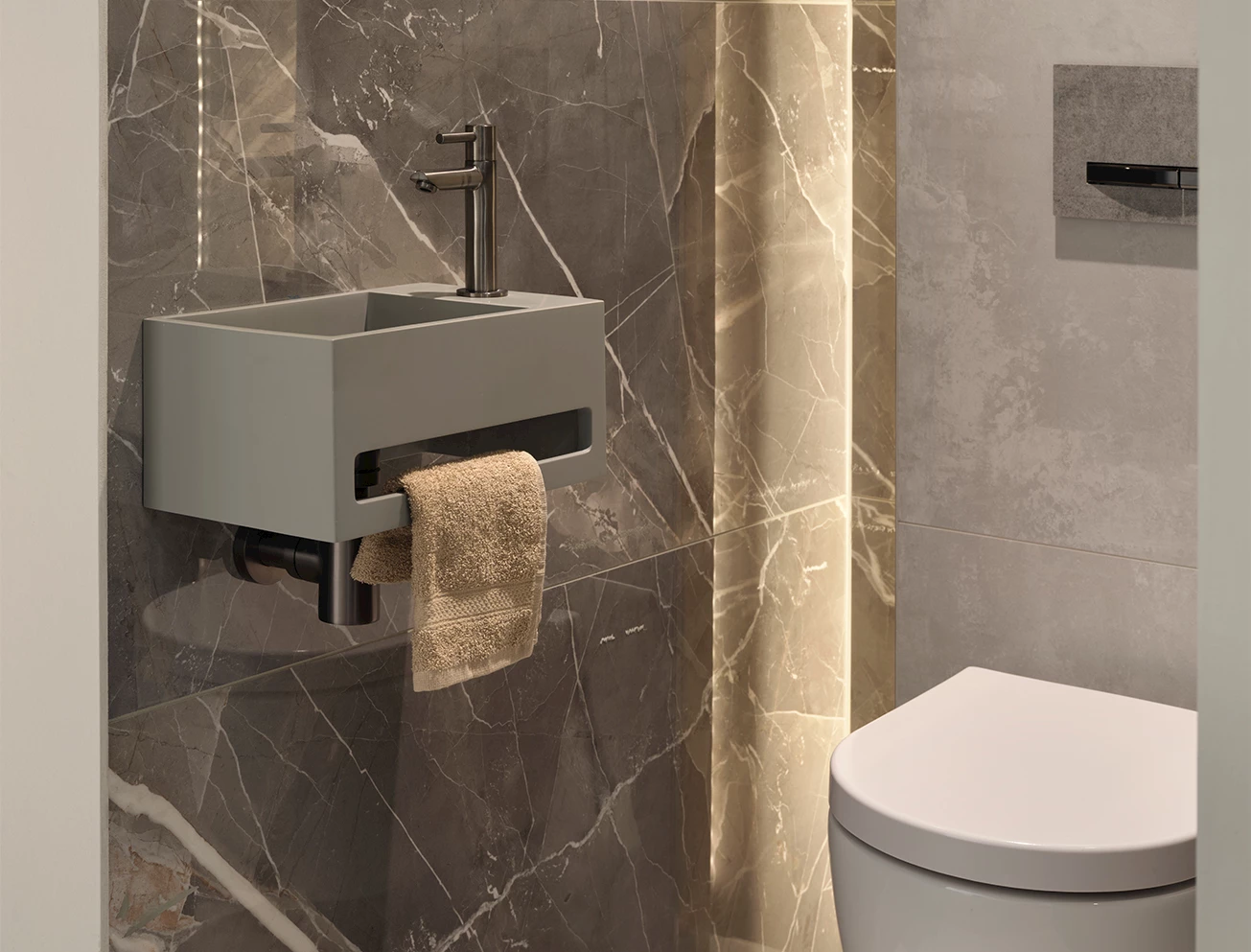 Fonteinkraan Gun Metal