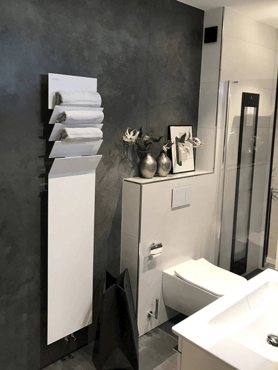 Design radiator kleine badkamer