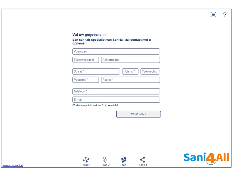 Stap 4 badkamer 3D-ontwerptool