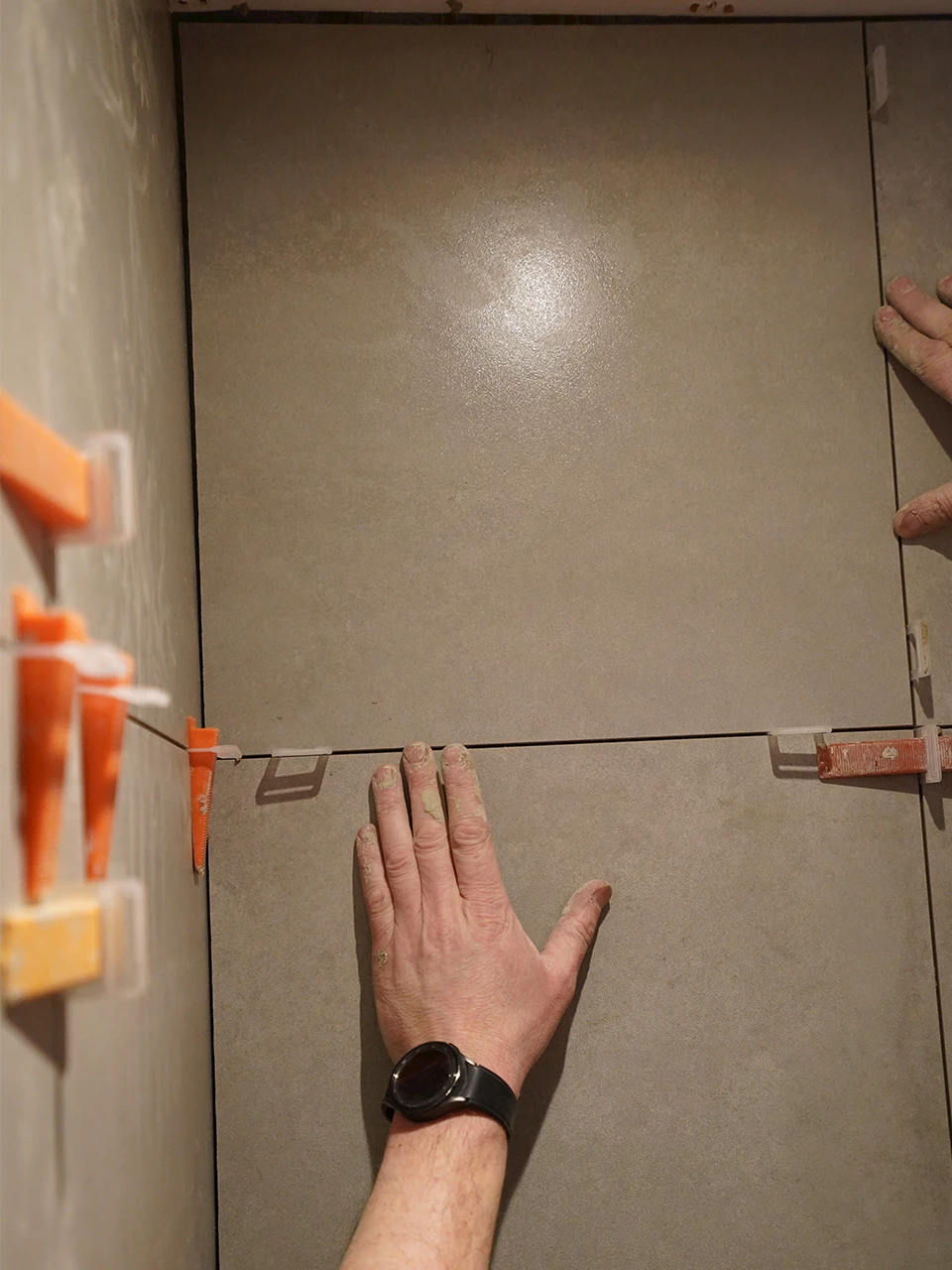 Plaatsen van de tegels