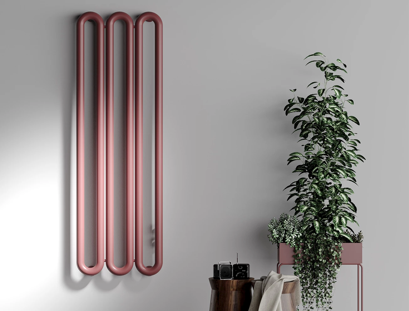 Roze designradiator