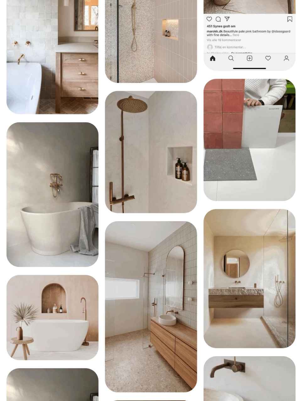 Badkamer moodboard maken