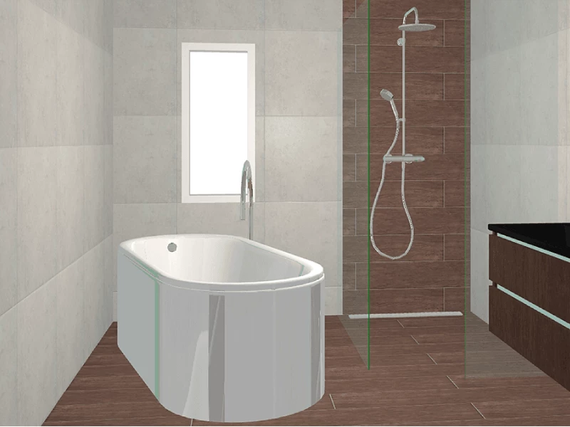 Ontwerp duurzame badkamer