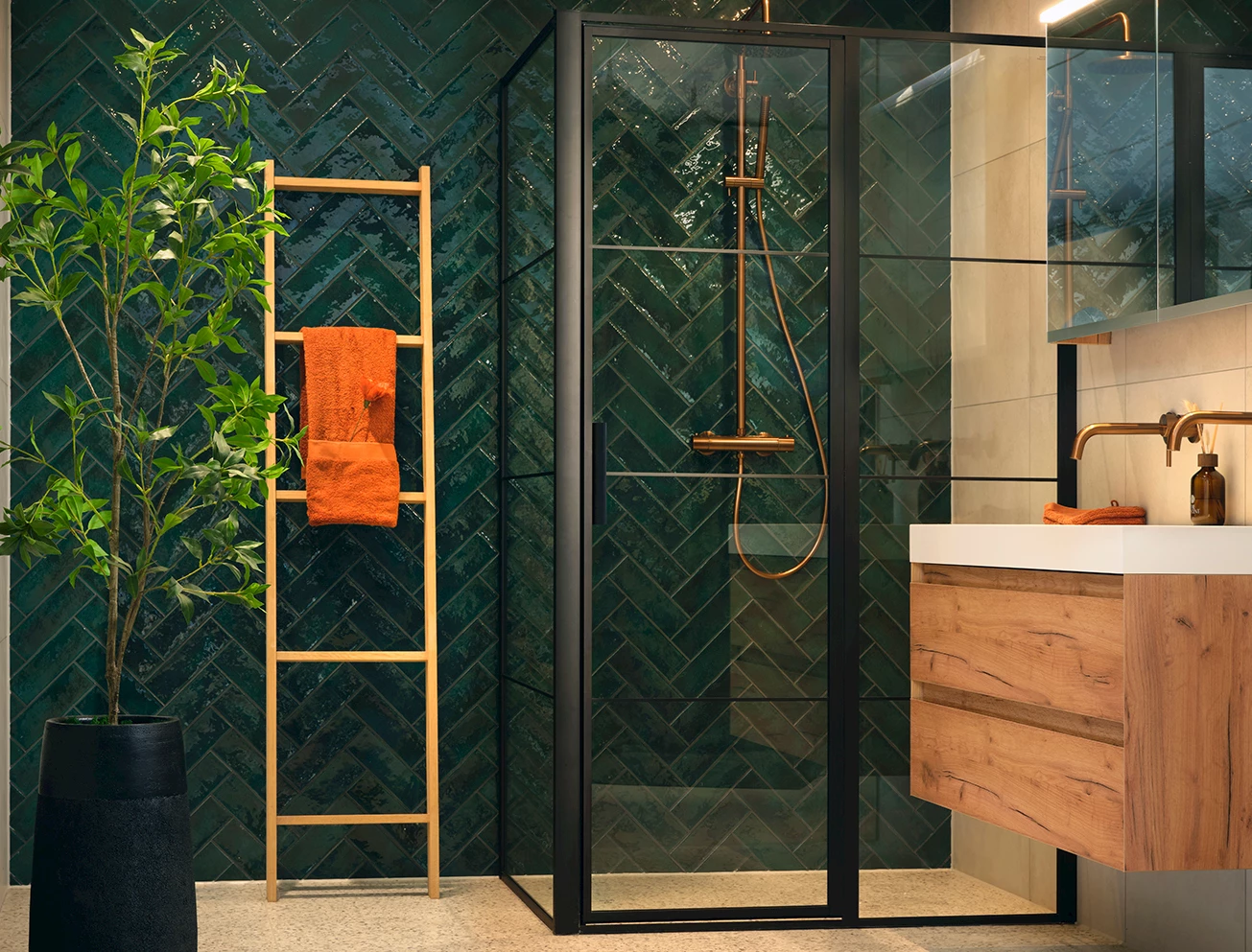 Doucheruimte met nano-coating