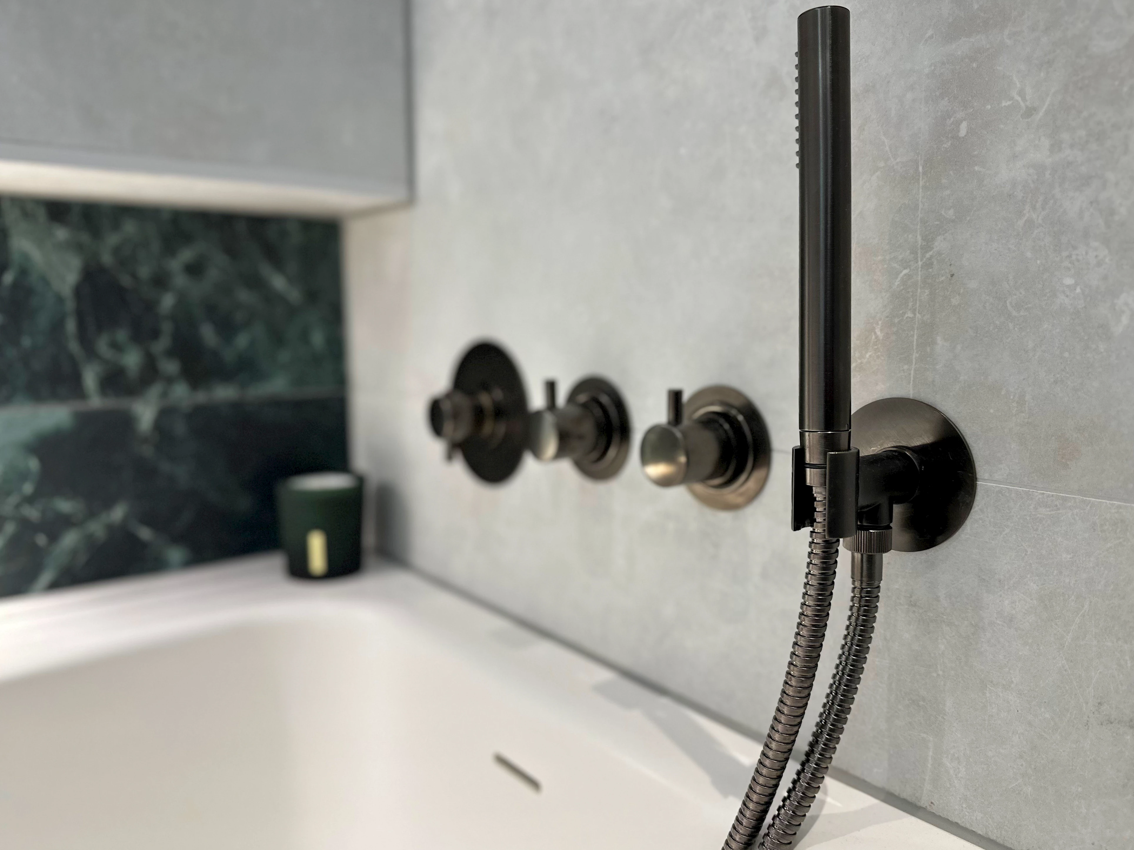 Badkraan met handdouche