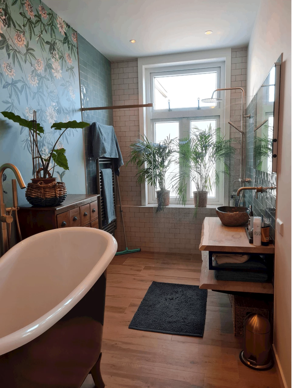 Elementen retro badkamer
