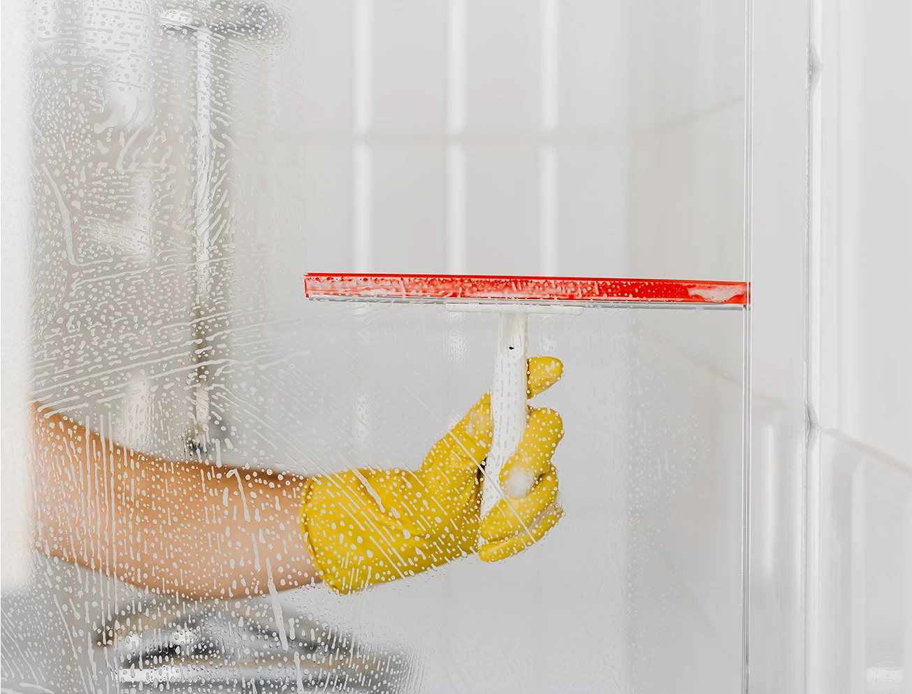 Drogen douchewand badkamer