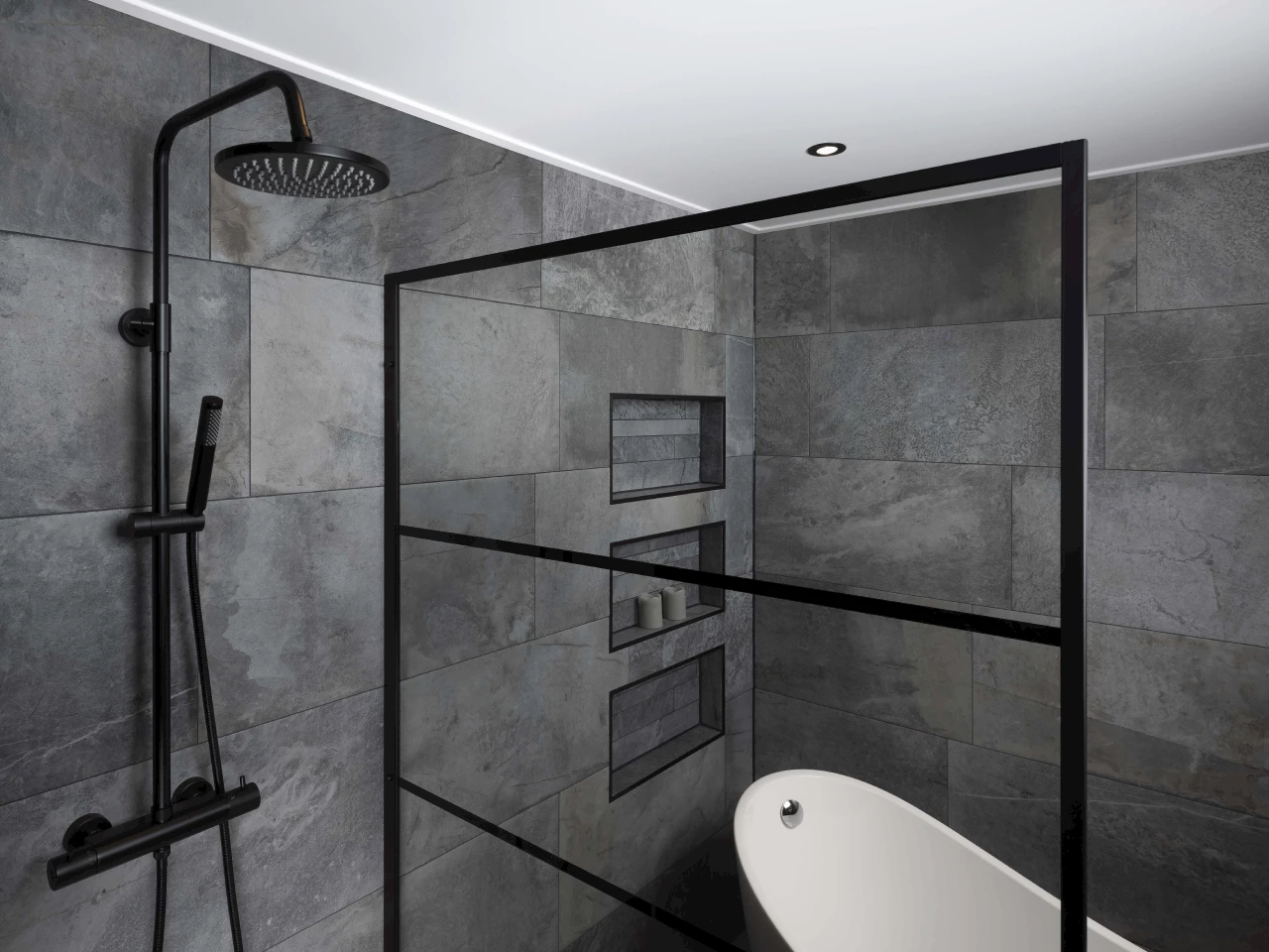 Zweet Een bezoek aan grootouders fluweel Complete badkamer Black Nature kopen? | Sani4All