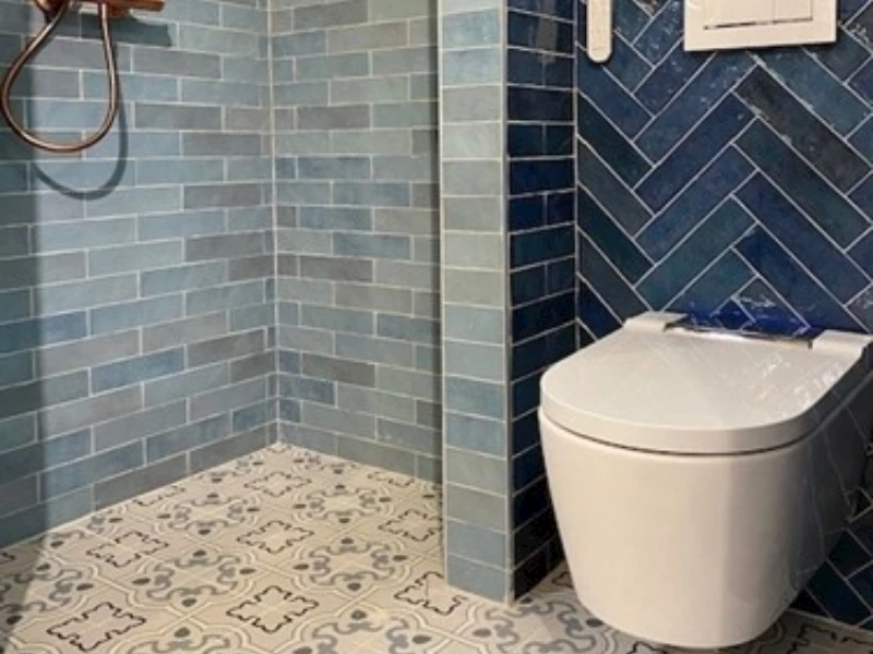 Decortegels combineren badkamer