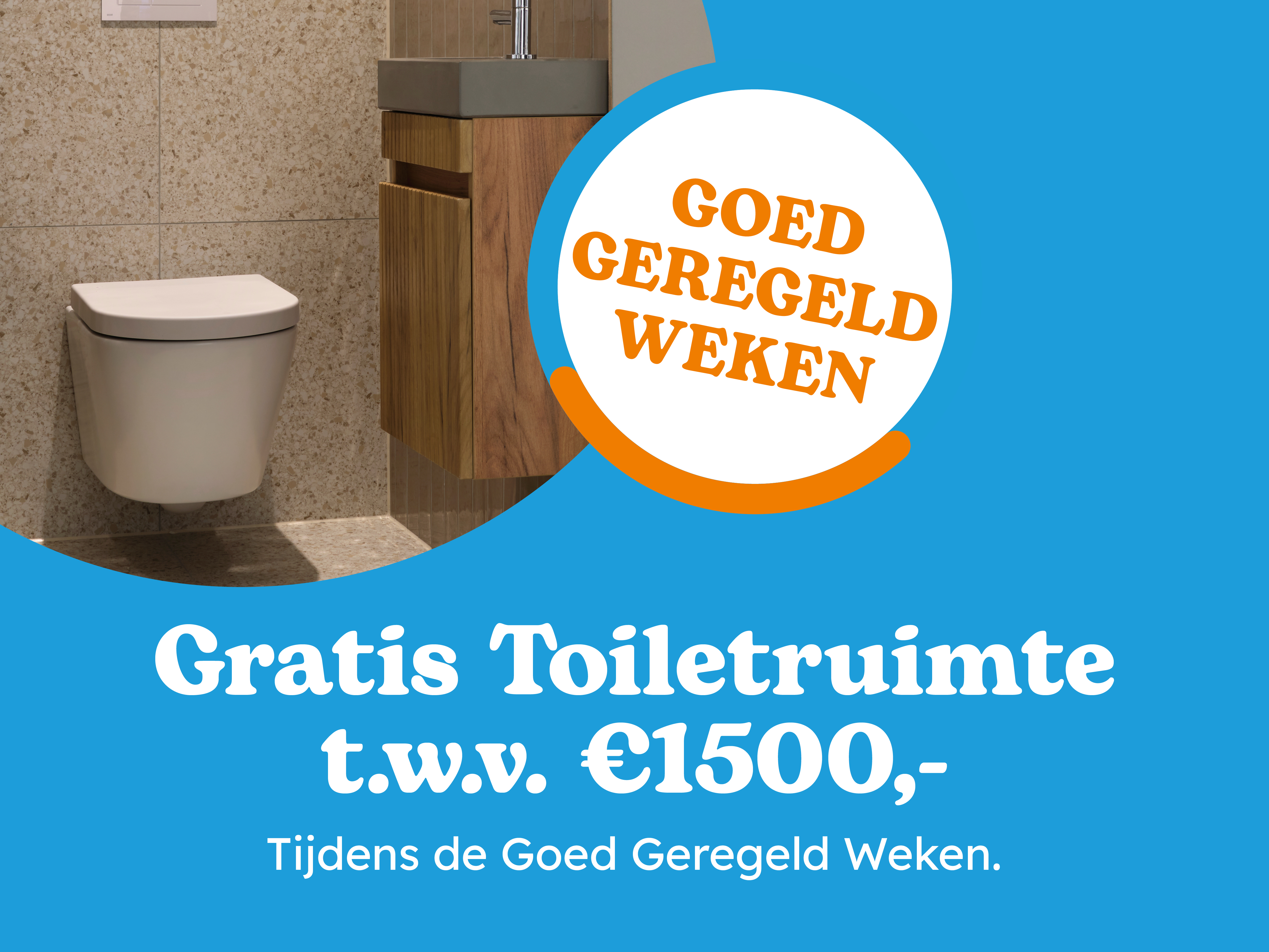 Je badkamer en toilet in één keer geregeld
