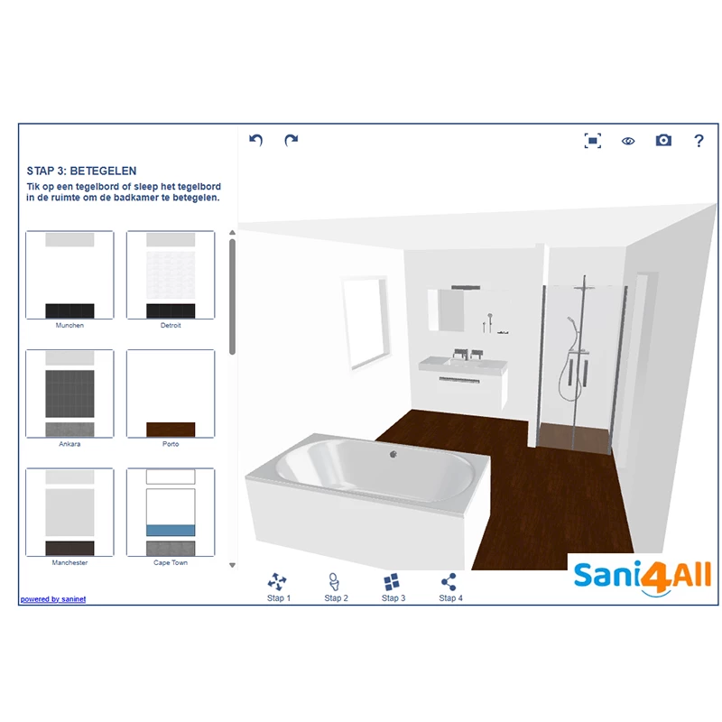 Badkamer 3D-ontwerptool