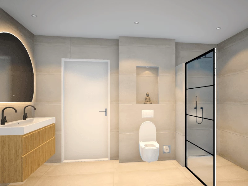 3D-badkamerontwerp