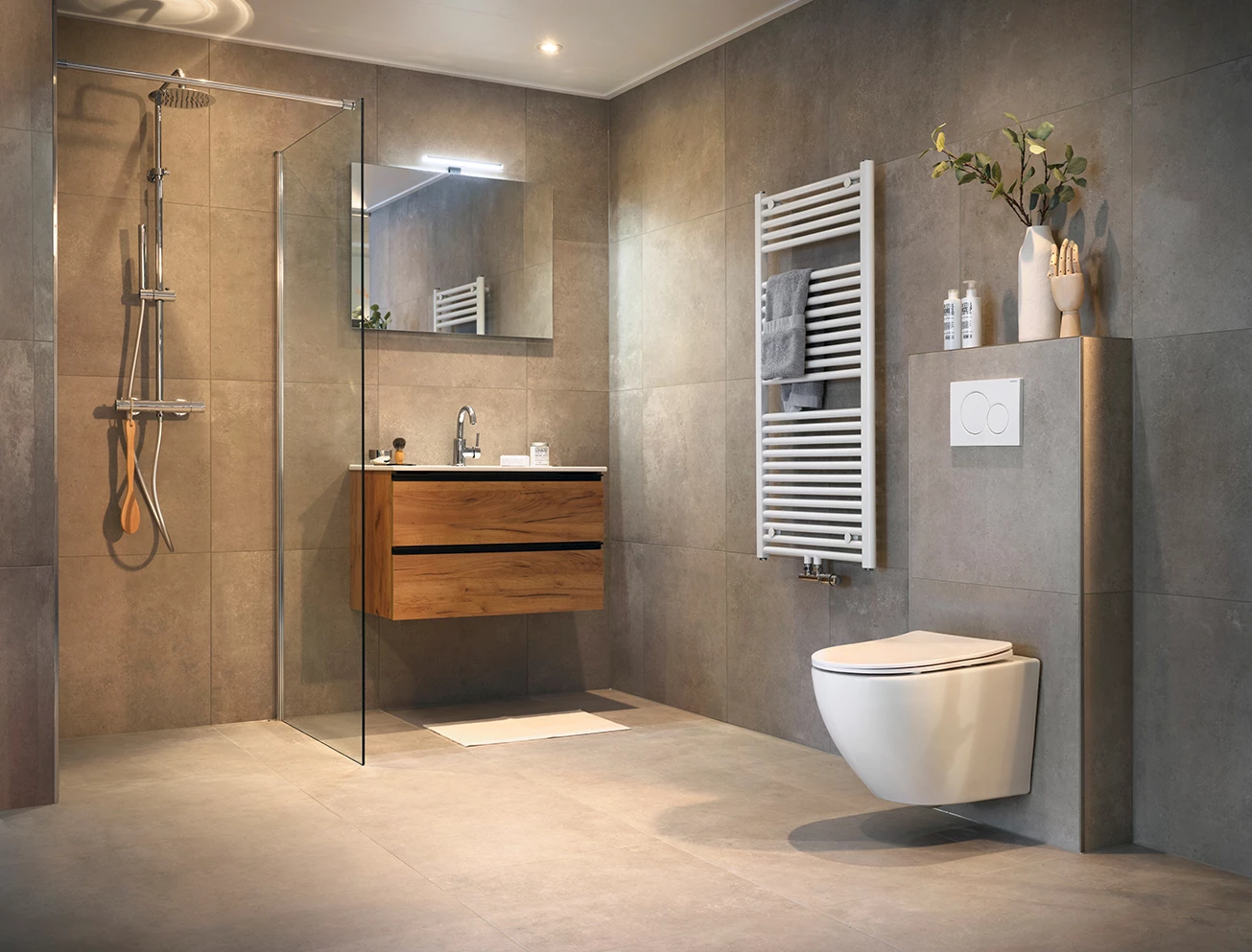 Badkamer met inloopdouche