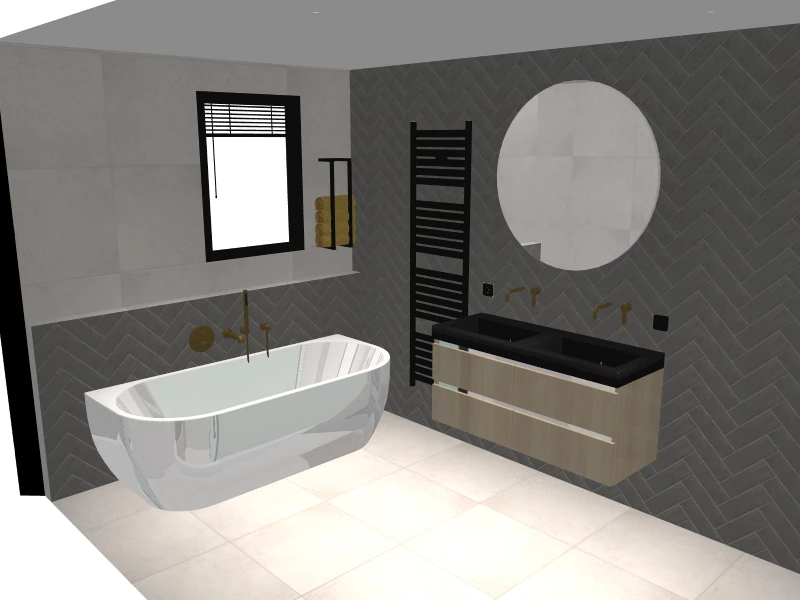 Badkamer 3D-ontwerp