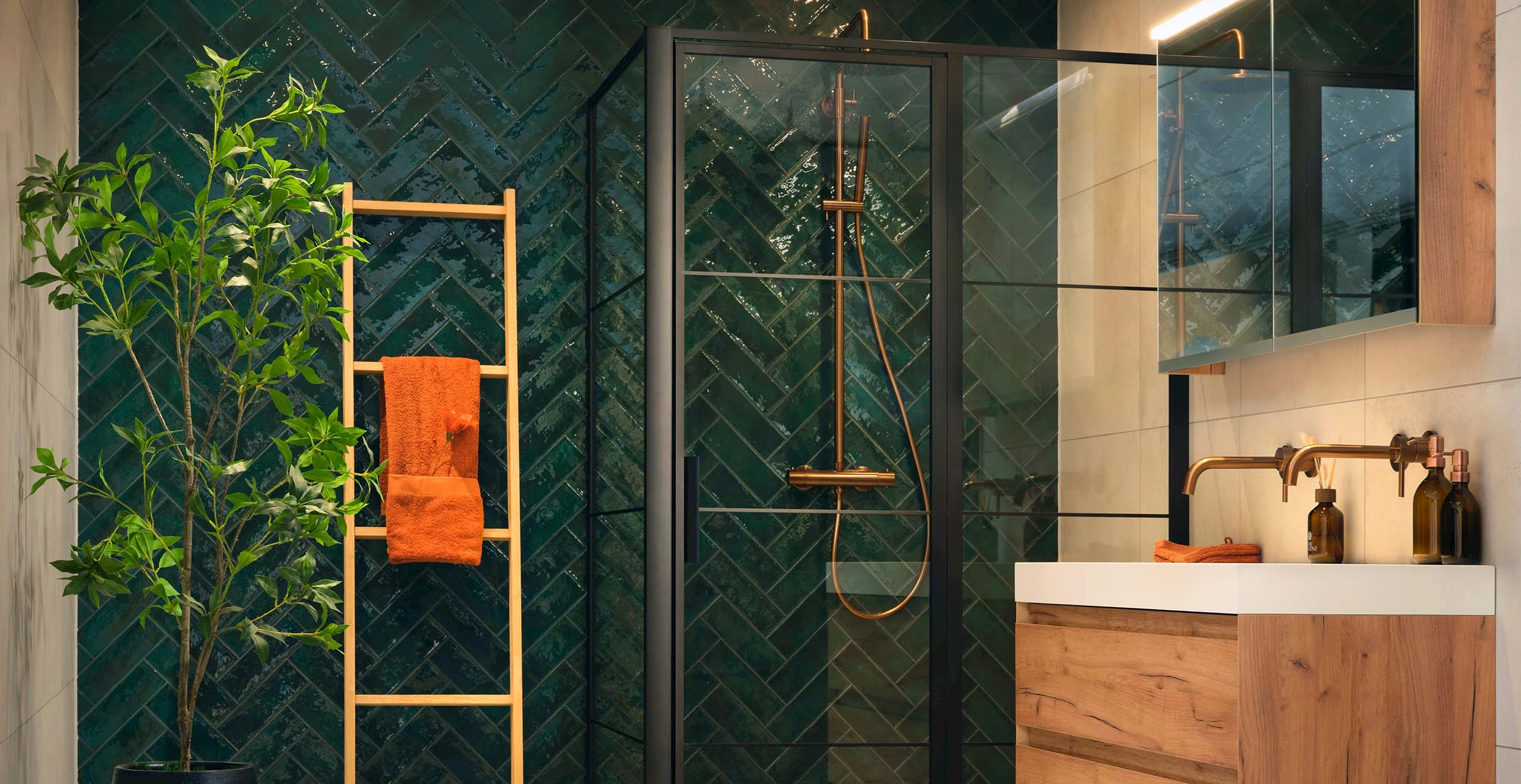 Zellige tegels badkamer