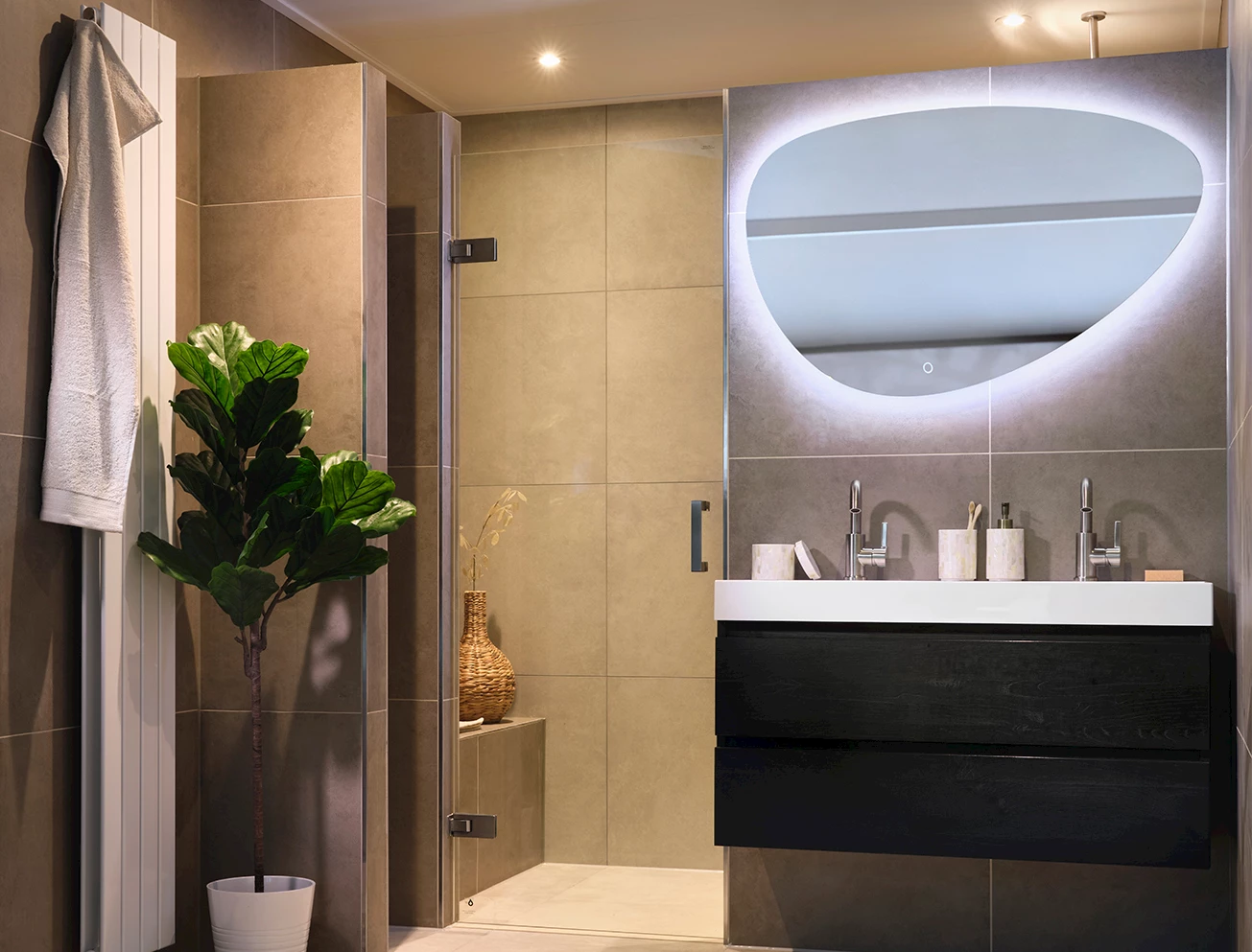 Standaard moderne badkamer