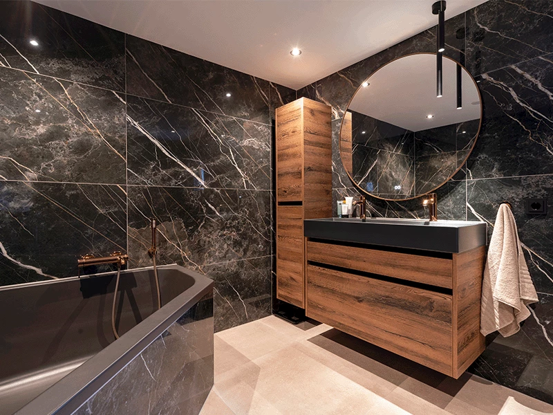 Marmerlook badkamertrends