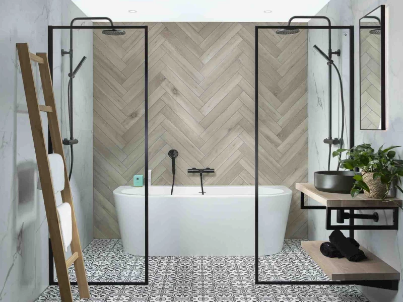 Complete badkamer Marble & Black