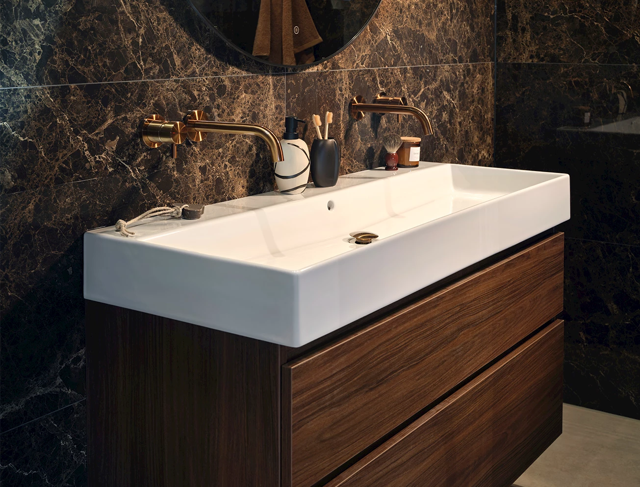 Wastafel warme badkamer