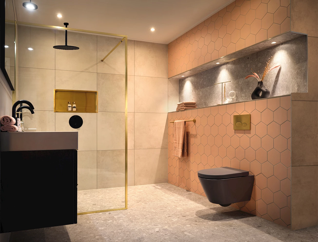 Douche accessoires zwart