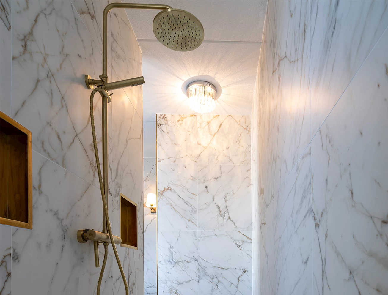 Douchekraan met handdouche