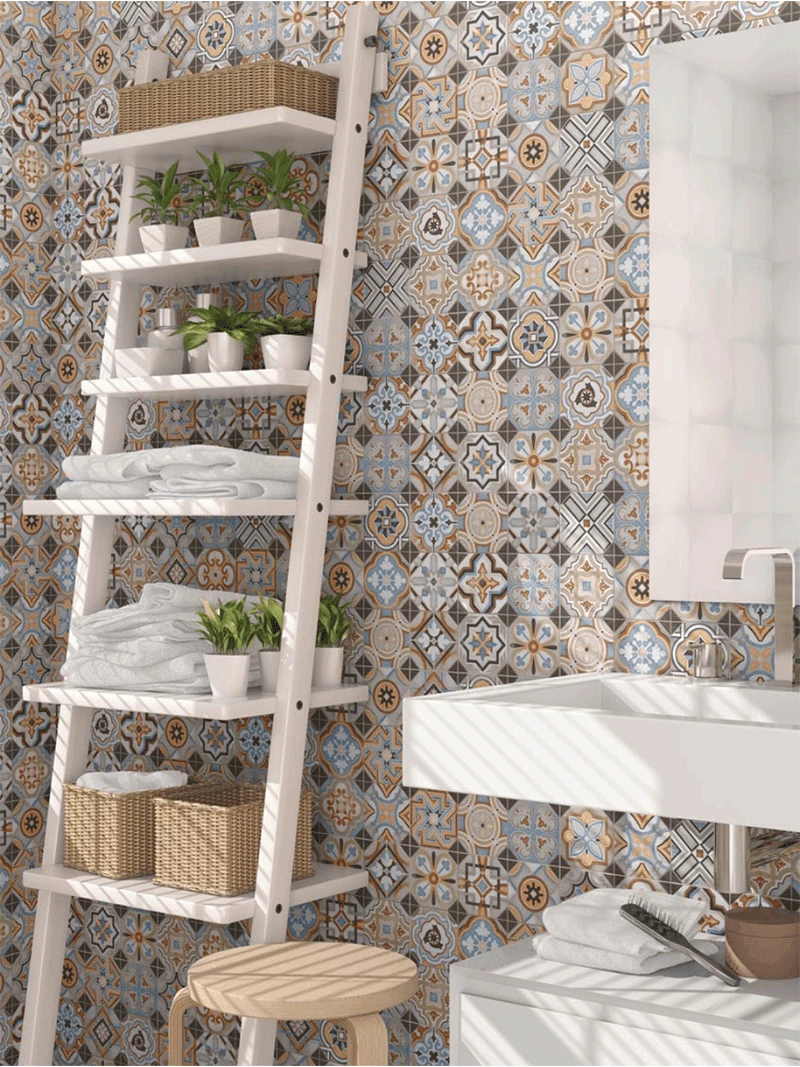 Bohemian badkamer stijl