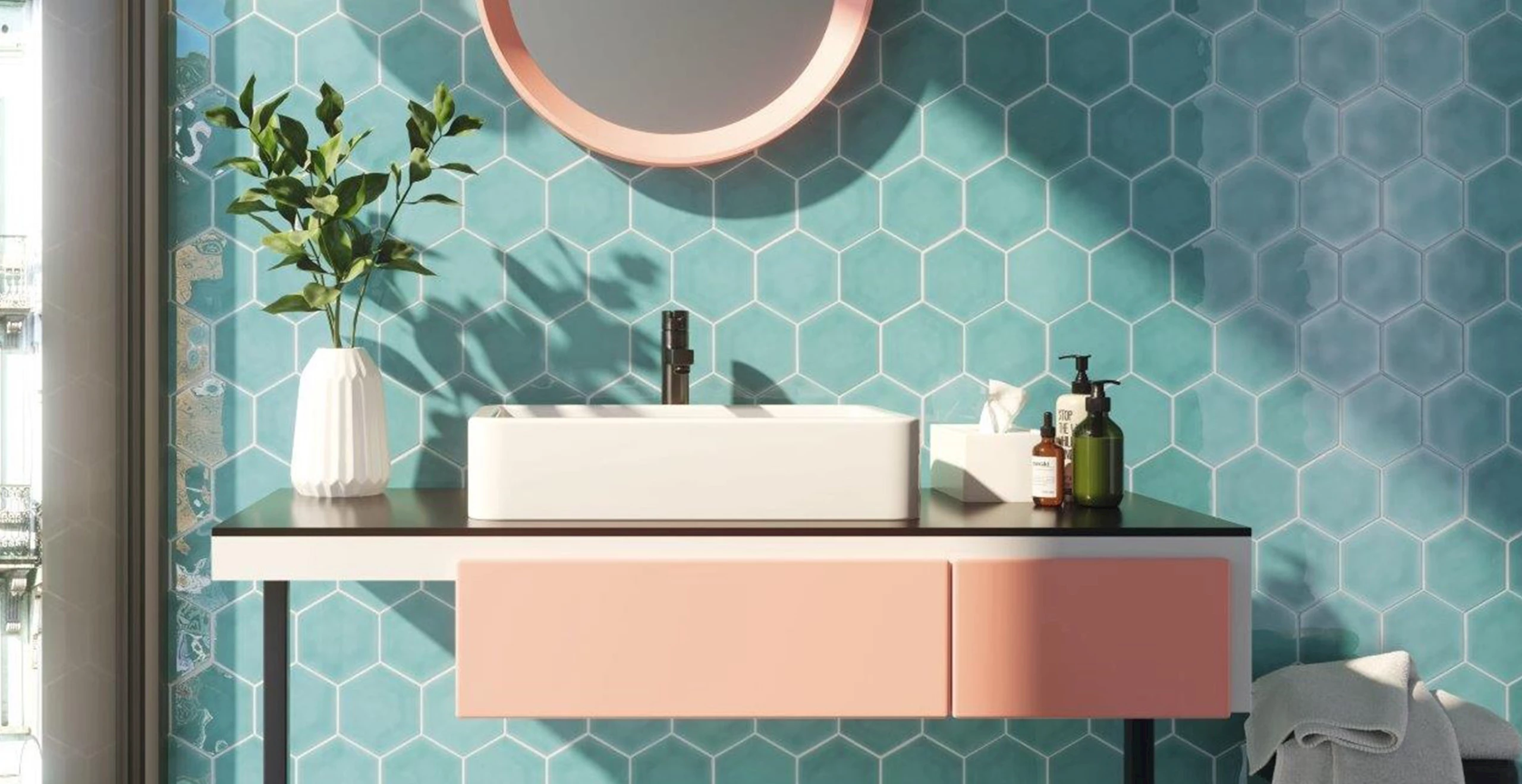 Kleuren badkamer