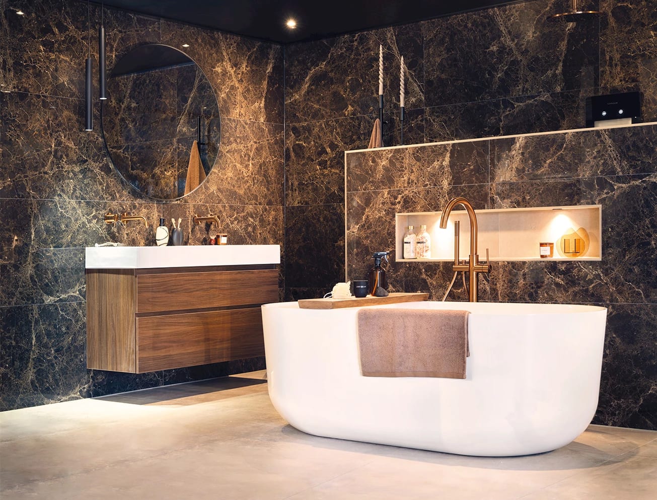 Hotel chique badkamer bij Sani4All