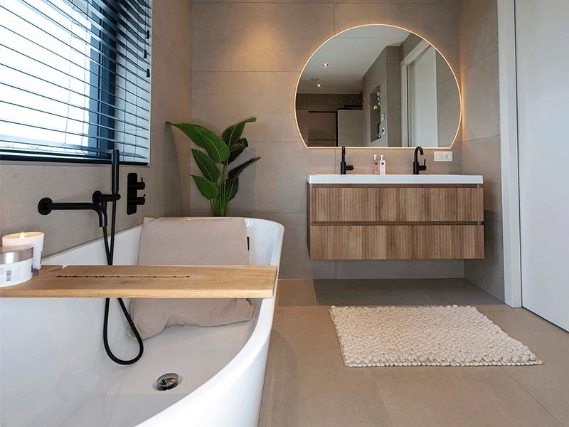 Warme badkamer inspiratie